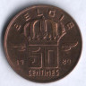 Монета 50 сантимов. 1980 год, Бельгия (Belgie).