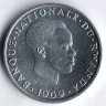 Монета 1 франк. 1969 год, Руанда.