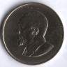 Монета 5 центов. 1967 год, Кения.
