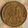 Монета 1 франк. 1927 год, Франция.