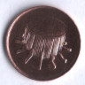 Монета 1 сен. 1995 год, Малайзия.