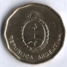 Монета 10 сентаво. 1985 год, Аргентина.