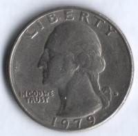 25 центов. 1979(D) год, США.