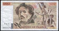 Бона 100 франков. 1987 год, Франция.