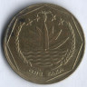 Монета 1 така. 1996 год, Бангладеш.