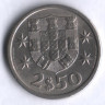 Монета 2,5 эскудо. 1971 год, Португалия.