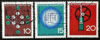 Набор почтовых марок (3 шт.). "Научные юбилеи (1-я серия)". 1964 год, ФРГ.