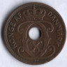 Монета 5 эре. 1927 год, Дания. HCN;GJ.