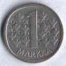 1 марка. 1968 год, Финляндия.