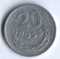 Монета 20 грошей. 1981 год, Польша.