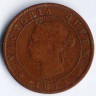 Монета 1 цент. 1871 год, Остров принца Эдуарда.