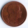 Монета 1 тамбала. 1974 год, Малави.