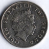 Монета 25 центов. 2002 год, Восточно-Карибские государства. Монета 25 центов. 2002 год, Восточно-Карибские государства.