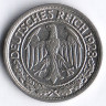 Монета 50 рейхспфеннигов. 1928 год (F), Веймарская республика.
