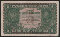 Бона 5 марок. 1919(ED) год, Польская Республика.