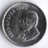 Монета 5 центов. 1968 год, ЮАР (Suid-Afrika).