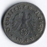 Монета 10 рейхспфеннигов. 1940 год (F), Третий Рейх.