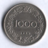 Монета 1000 крон. 1924 год, Австрия.