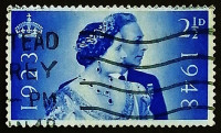 Почтовая марка. "Серебряный юбилей короля Георг VI и королевы Елизаветы". 1948 год, Великобритания.