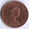 Монета 2 пенса. 1998 год, Фолклендские острова.