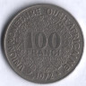 Монета 100 франков. 1972 год, Западно-Африканские Штаты.