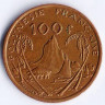 Монета 100 франков. 2003 год, Французская Полинезия.