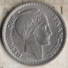 Монета 10 франков. 1949 год, Франция.