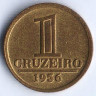 Монета 1 крузейро. 1956 год, Бразилия.