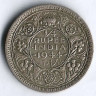 Монета 1/4 рупии. 1944(L) год, Британская Индия.