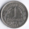 Монета 1 рейхсмарка. 1934 год (G), Третий Рейх.