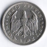Монета 1 рейхсмарка. 1934 год (G), Третий Рейх.