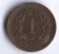1 раппен. 1927 год, Швейцария.