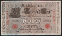 Бона 1000 марок. 1910 год "Е", Германская империя.