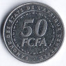 Монета 50 франков. 2019 год, Центрально-Африканские Штаты.