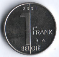 1 франк. 2001 год, Бельгия (Belgie).