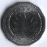 Монета 5 така. 1996 год, Бангладеш. Тип 1.
