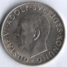 5 крон. 1952(TS) год, Швеция. 70 лет со дня рождения Густава VI Адольфа.
