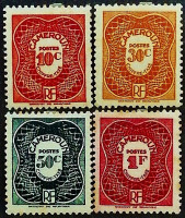 Набор марок (4 шт.). "Доплата". 1947 год, Камерун.