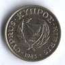 Монета 1 цент. 1983 год, Кипр.