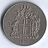 Монета 10 крон. 1969 год, Исландия.