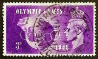 Почтовая марка. "Олимпийские Игры - Лондон`1948". 1948 год, Великобритания.