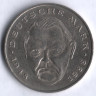 Монета 2 марки. 1989 год (F), ФРГ. Людвиг Эрхард.