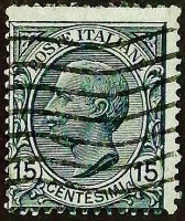Почтовая марка (15 c.). "Витторио Эммануил III". 1919 год, Италия.