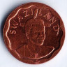 Монета 5 центов. 2011 год, Свазиленд.