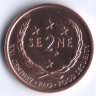 Монета 2 сене. 2000 год, Самоа. FAO.