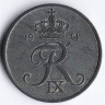Монета 5 эре. 1951(N;S) год, Дания. Цифра 
