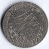 Монета 100 франков. 1998 год, Центрально-Африканские Штаты.