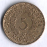5 марок. 1938 год, Финляндия.