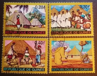 Набор почтовых марок  (4 шт.). "Местные виды". 1968 год, Гвинея.