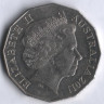 Монета 50 центов. 2011 год, Австралия.